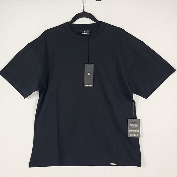 NWT Represent Men's Initial Oversized T-shirt Black Sz S Retail $90